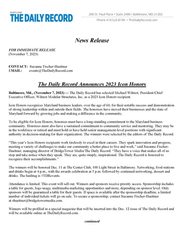 2023 TDR Icon Honors News Release_Page_1-1