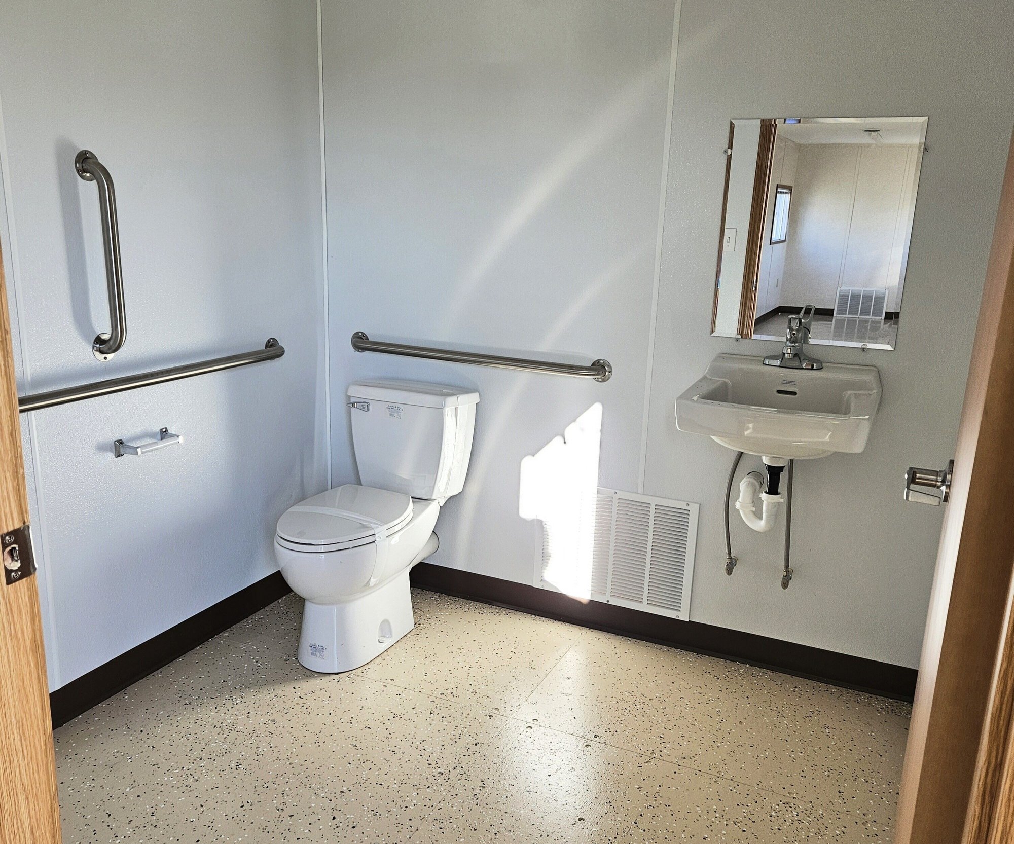 shipping container with restroom shipping container with restroom