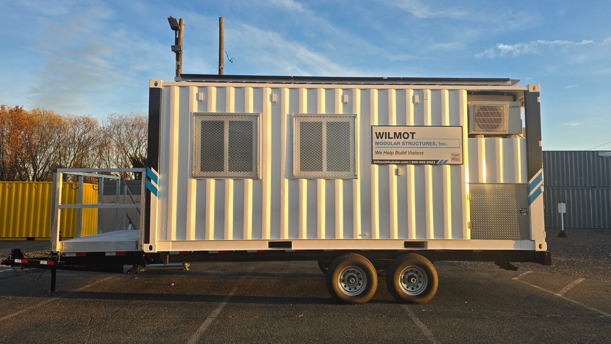 solar powered office container