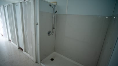 Shower room in shipping container to fight COVID-19