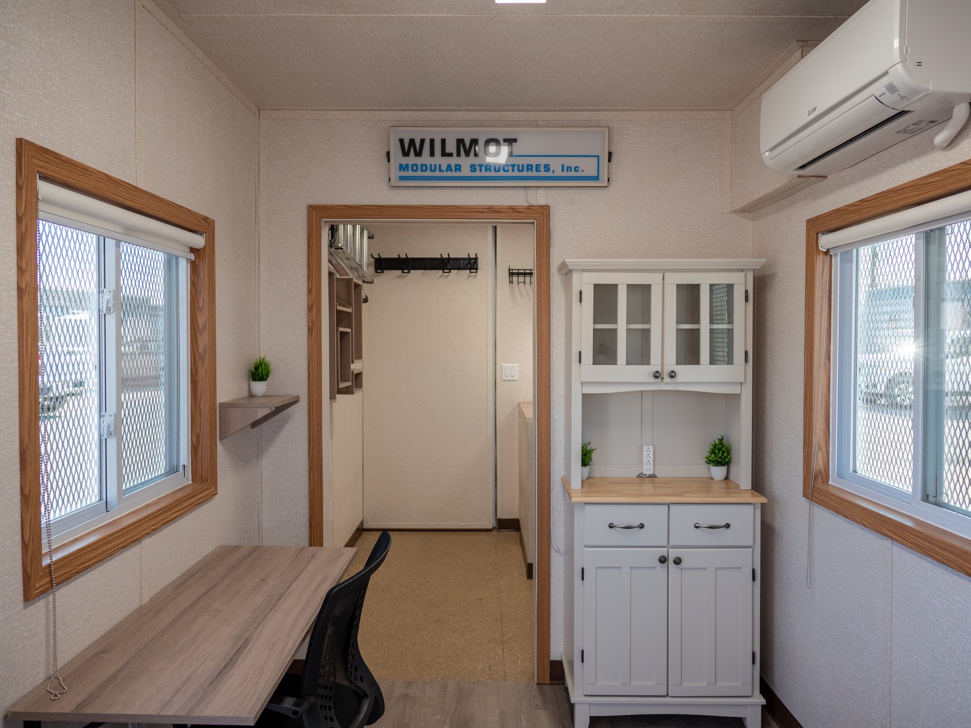 solar powered office & storage container