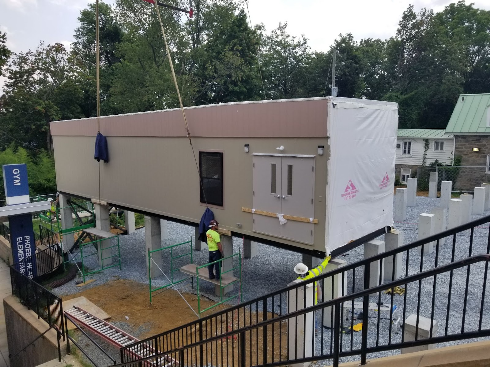 modular building installation