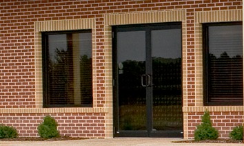 Exterior-door-glass double- bronze -photo