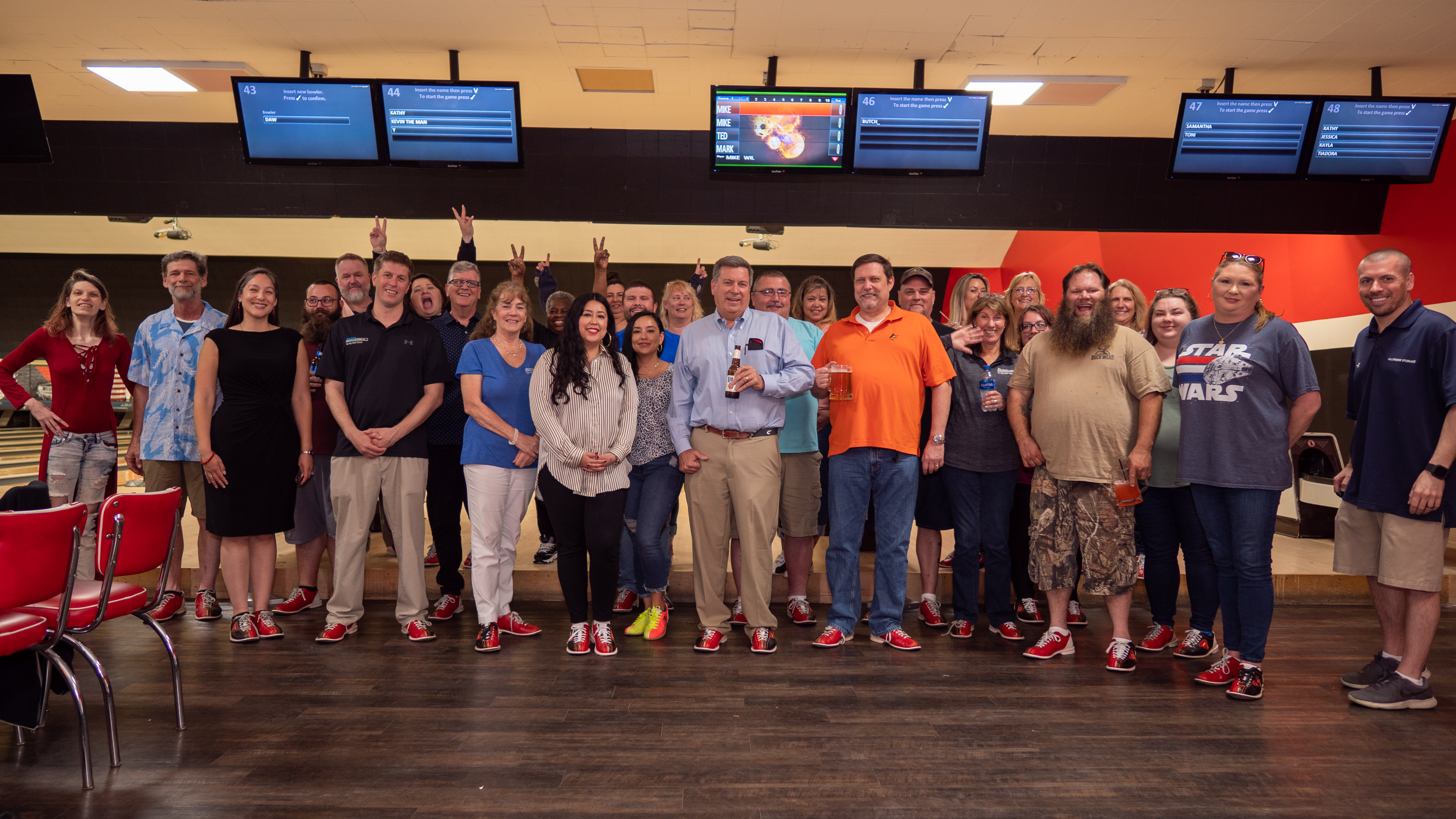 company bowling party 