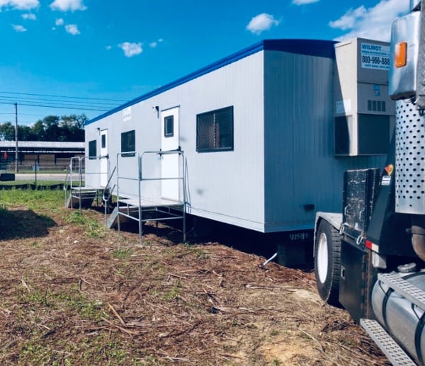 Jobsite mobile office trailer