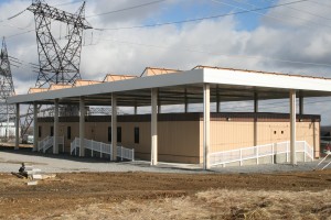 Modular Building with steel canopy